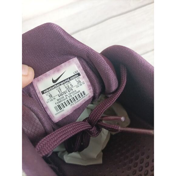 Nike Mens Sz 18 Kobe 9 EM Silk Sneakers Burgundy Gold 646701-676 - Picture 9 of 9